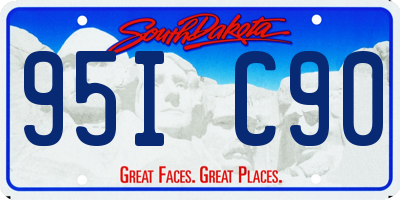 SD license plate 95IC90
