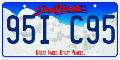 SD license plate 95IC95