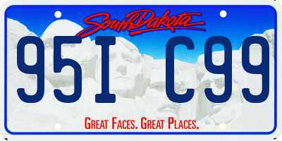 SD license plate 95IC99