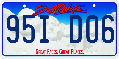 SD license plate 95ID06
