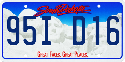 SD license plate 95ID16