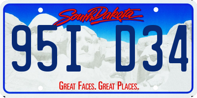 SD license plate 95ID34