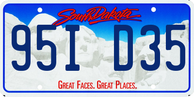 SD license plate 95ID35