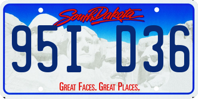 SD license plate 95ID36