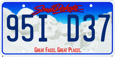 SD license plate 95ID37