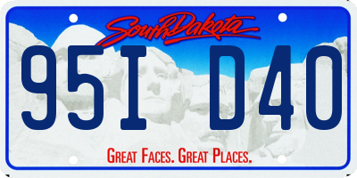 SD license plate 95ID40