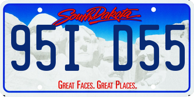 SD license plate 95ID55