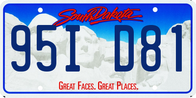 SD license plate 95ID81