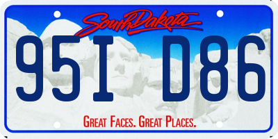 SD license plate 95ID86