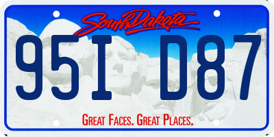 SD license plate 95ID87
