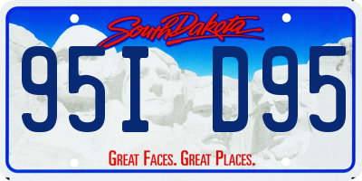 SD license plate 95ID95