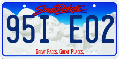 SD license plate 95IE02
