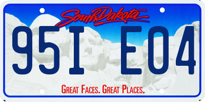 SD license plate 95IE04
