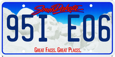 SD license plate 95IE06