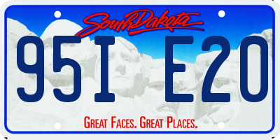 SD license plate 95IE20