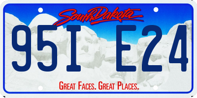 SD license plate 95IE24