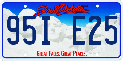 SD license plate 95IE25