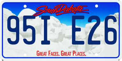 SD license plate 95IE26