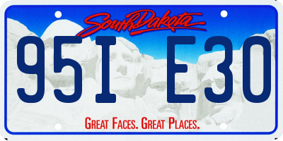 SD license plate 95IE30