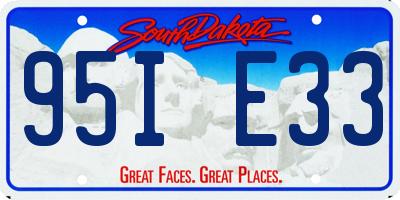 SD license plate 95IE33
