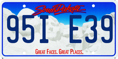 SD license plate 95IE39