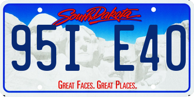SD license plate 95IE40