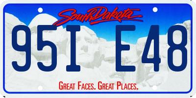 SD license plate 95IE48