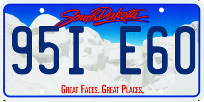 SD license plate 95IE60