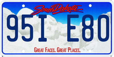 SD license plate 95IE80