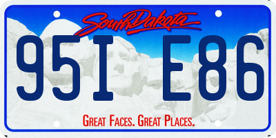SD license plate 95IE86