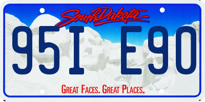 SD license plate 95IE90