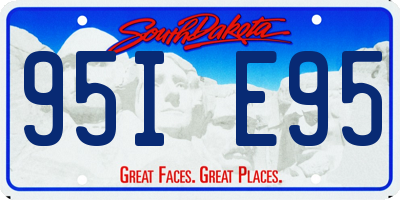 SD license plate 95IE95