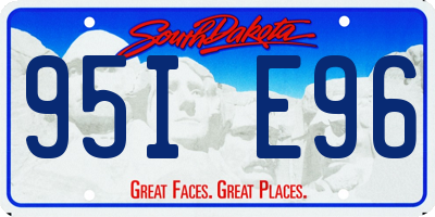SD license plate 95IE96