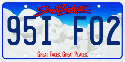 SD license plate 95IF02