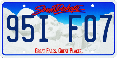 SD license plate 95IF07