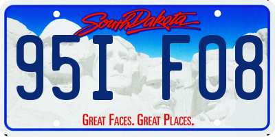 SD license plate 95IF08