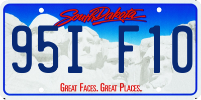 SD license plate 95IF10