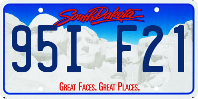 SD license plate 95IF21