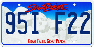 SD license plate 95IF22