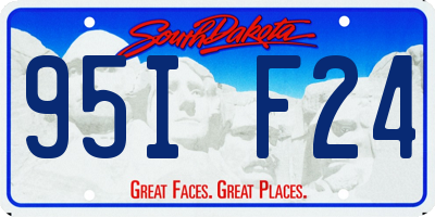 SD license plate 95IF24
