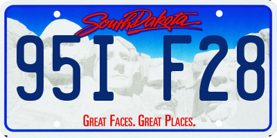 SD license plate 95IF28