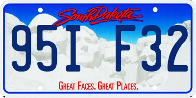 SD license plate 95IF32
