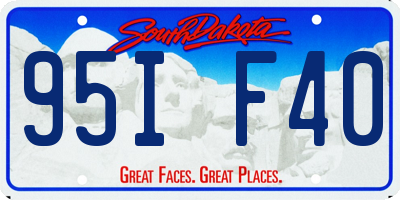 SD license plate 95IF40