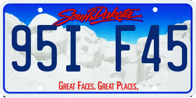 SD license plate 95IF45