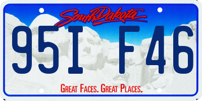 SD license plate 95IF46