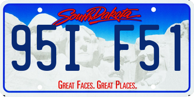 SD license plate 95IF51