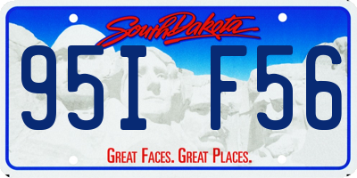 SD license plate 95IF56