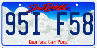 SD license plate 95IF58