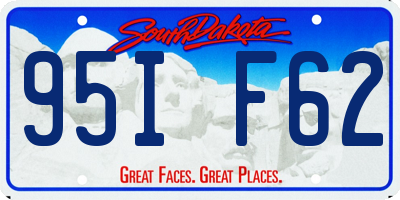 SD license plate 95IF62