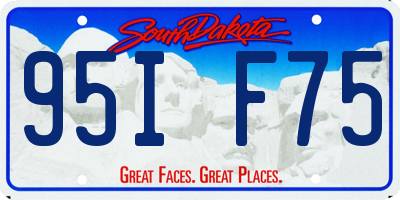 SD license plate 95IF75